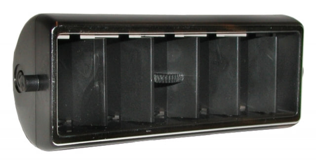 Duct Air Conditioning Center Vent Black With Chrome Edge-77-82