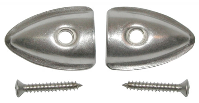 Tip Set Convertible Soft Top Wire On Original Chrome Pair-53-75