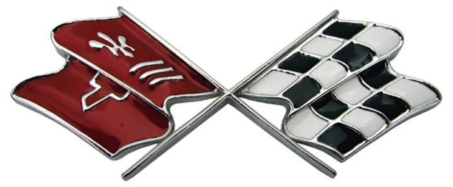 Emblem Fuel Door Cross Flag Usa-69-73