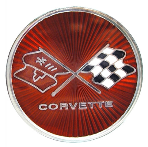 Emblem Fuel Door Cross Flag Gm Restoration-75-76