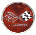 Emblem Fuel Door Cross Flag Gm Restoration-75-76