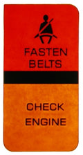 Lens Fasten Seat Belts Warning Check Engine-80-82