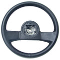 Wheel Steering Black Leather-84-89