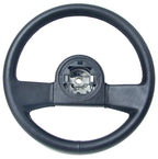 Wheel Steering Black Leather-84-89