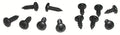 Screw Set Windshield Pillar Post Weatherstrip Retainer-12 Pieces-68-82
