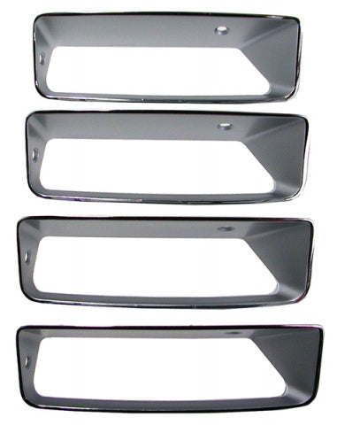 Louver Set Side Fender Insert Left-4 Pieces 68-69