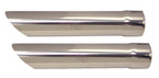 Exhaust Tips Polished Stainless Steel Pair-63-67