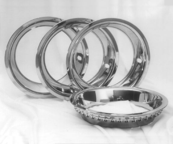Trim Ring Polished Stainless Steel Import Set Of 4 68-82