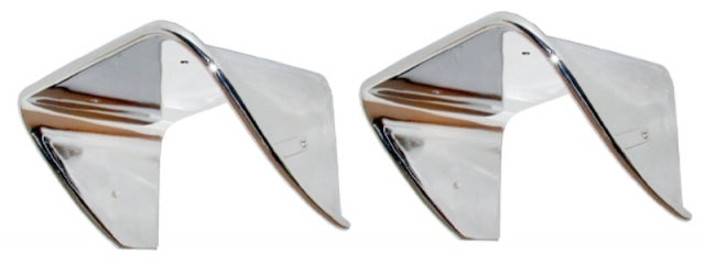 Bezel Exhaust Chrome Plated Pair-70-73