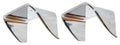 Bezel Exhaust Chrome Plated Pair-70-73